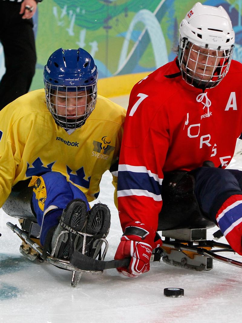 Ice Sledge Hockey match - Norway vs Sweden