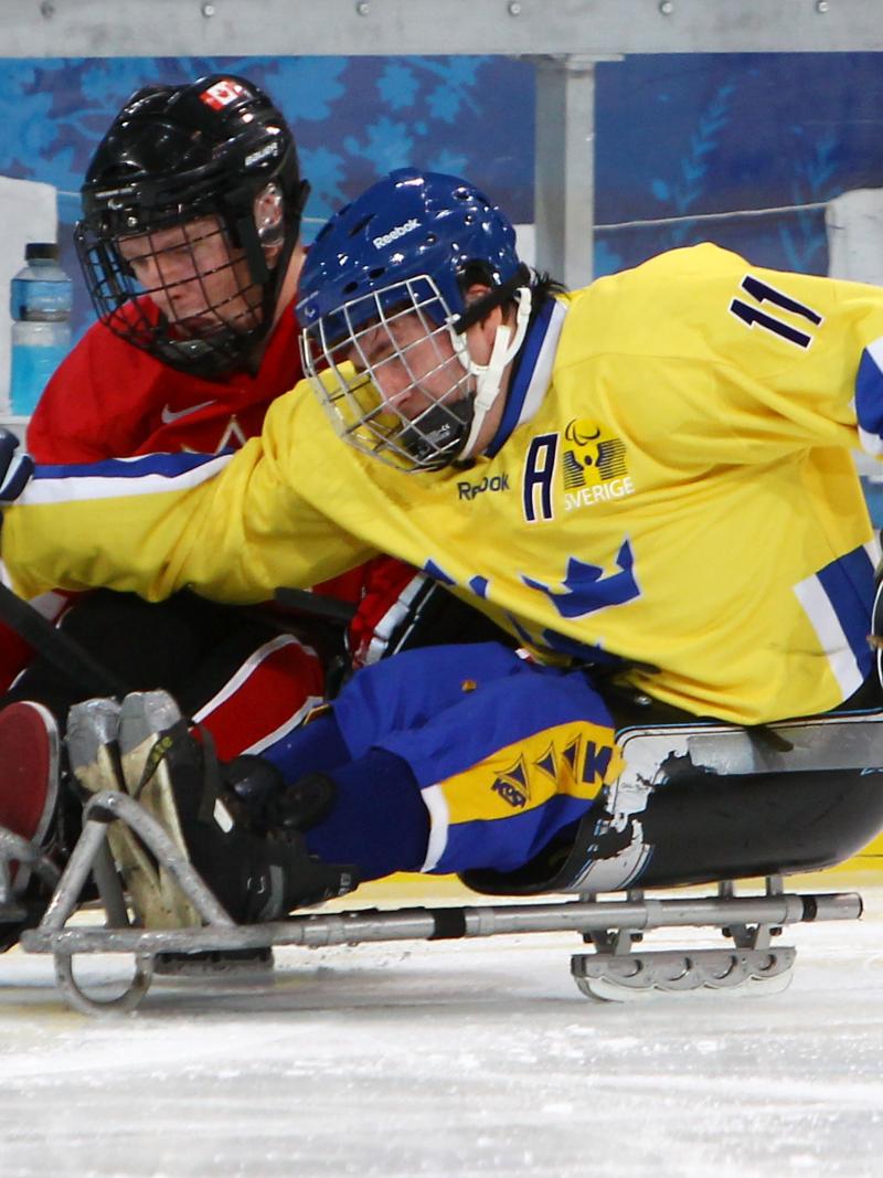 Ice Sledge Hockey match - Sweden vs Canada