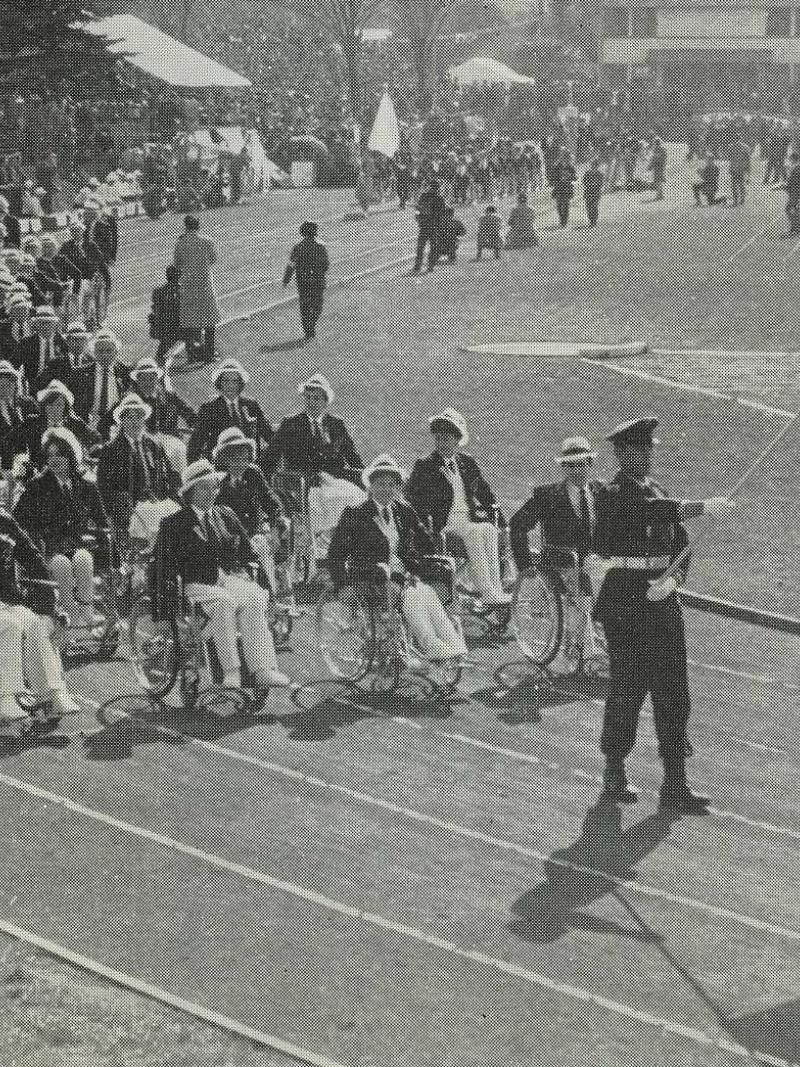 UK team in the opening ceremony of the Paralympic Games in Tokyo 1964