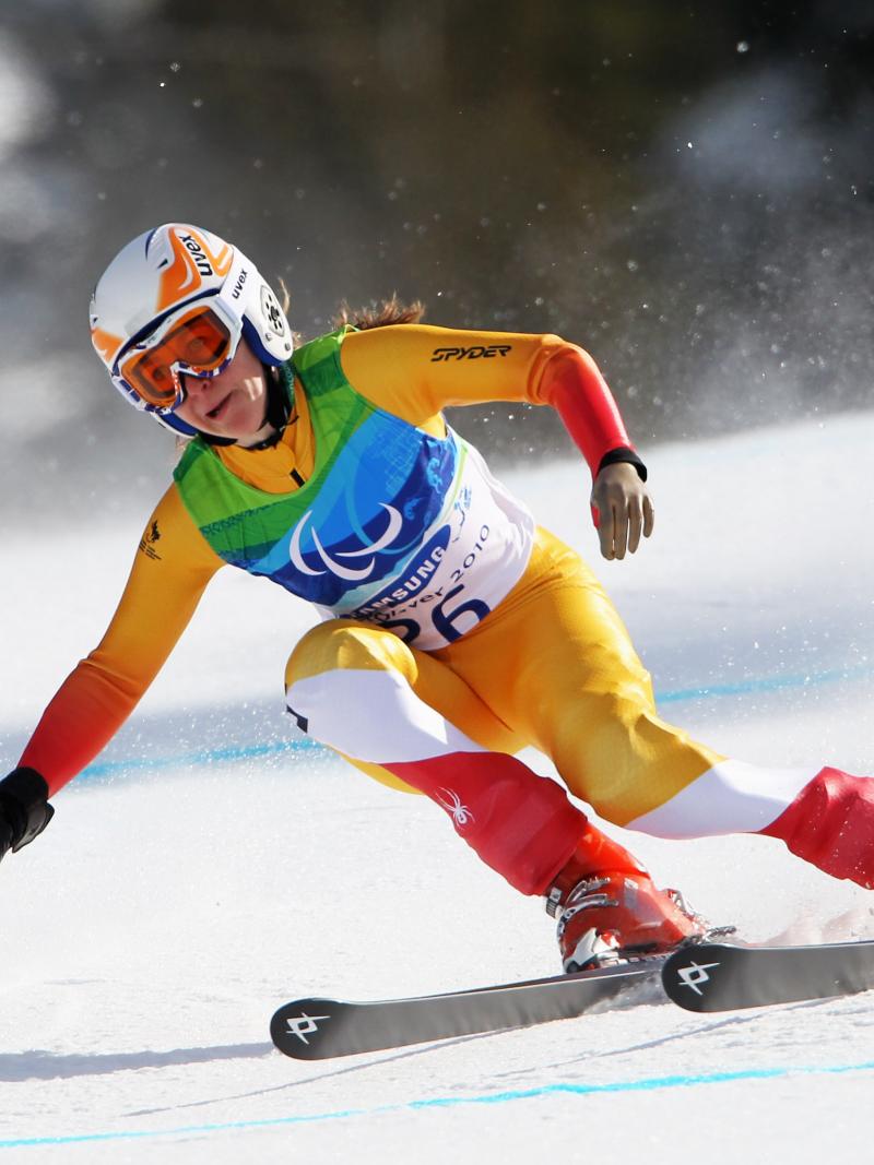 Woman Alpine Skiing Vancouver 2010