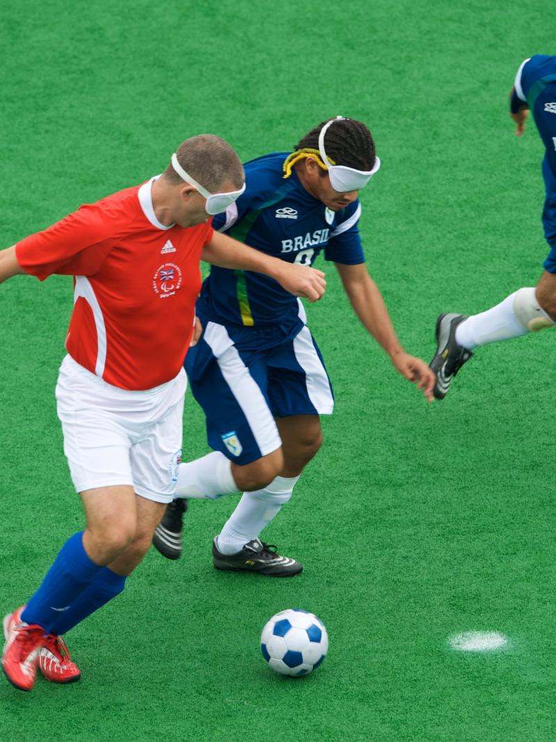 Football 5-a-side match - Great Britain vs Brazil