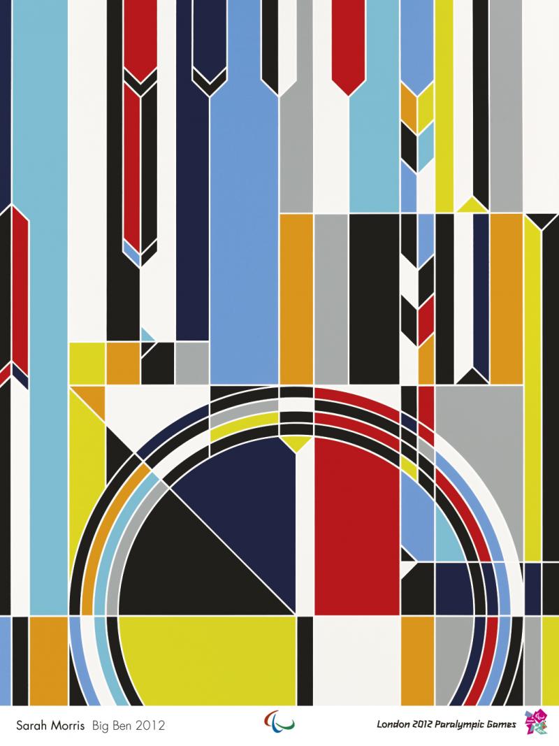 London 2012 poster "Big Ben" by Sarah Morris