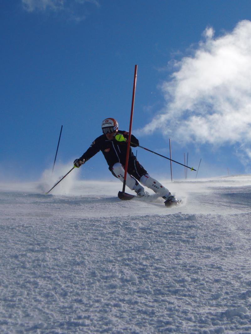 Mathias Lanzinger in action