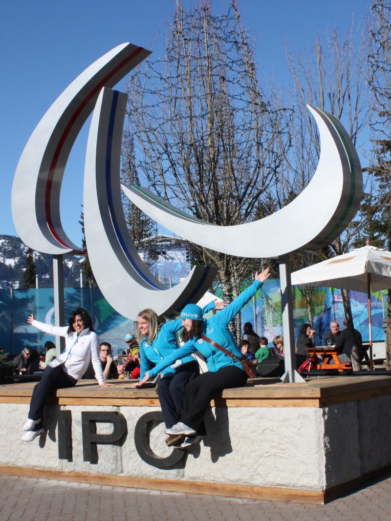 Paralympic Symbol concrete