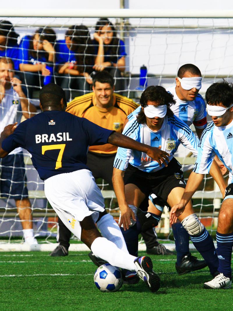 Brazil's player Jefinho in action