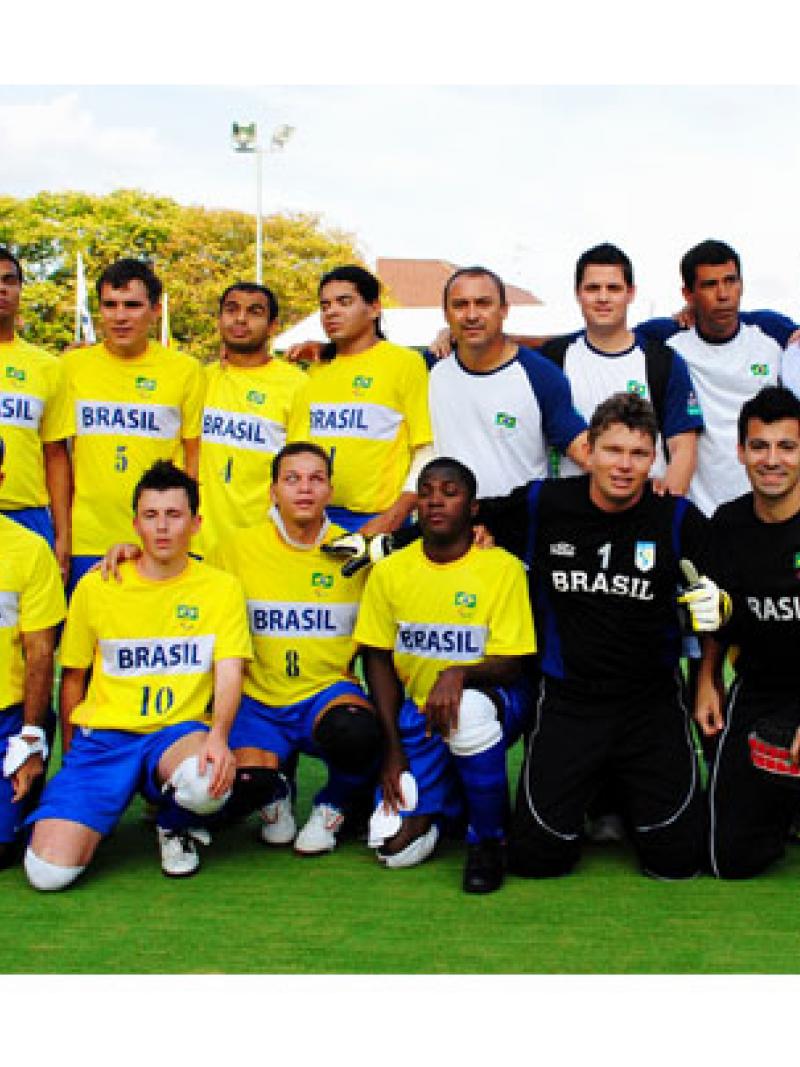 Photography Brazil’s Football 5-a-Side Team