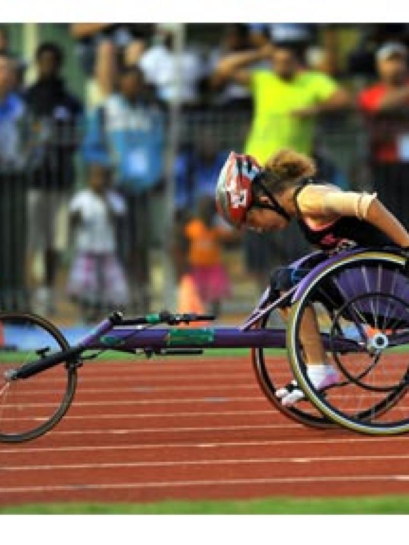Kristy Pond competing at the 2011 Arafura Games