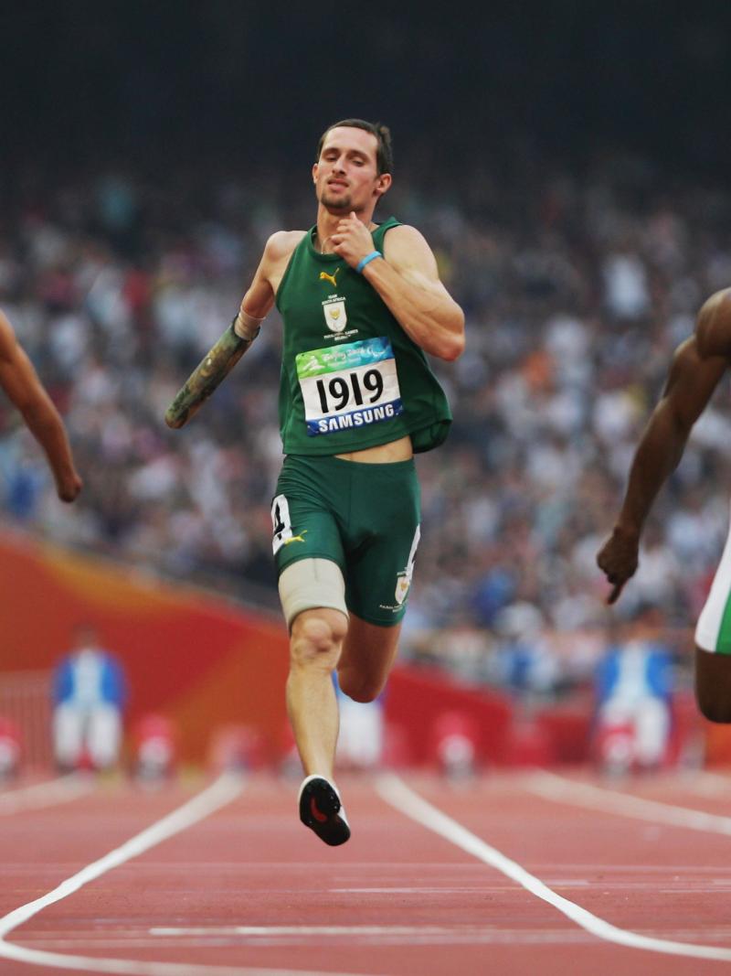 Athletes on the finish line in Beijing