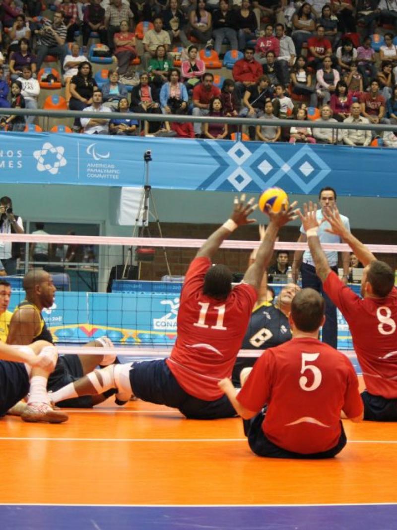 Sitting Volleyball match - USA vs Brazil Men