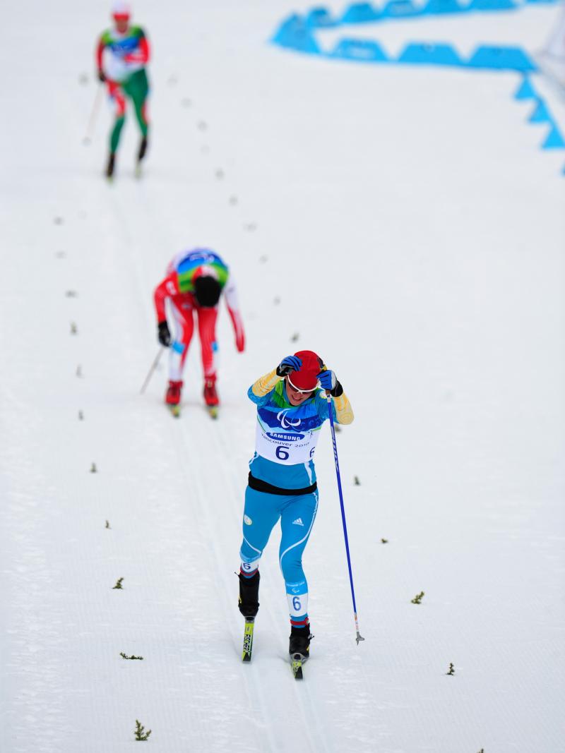 Oleksandra Kononova competing at the Vancouver 2010 Paralympic Winter Games