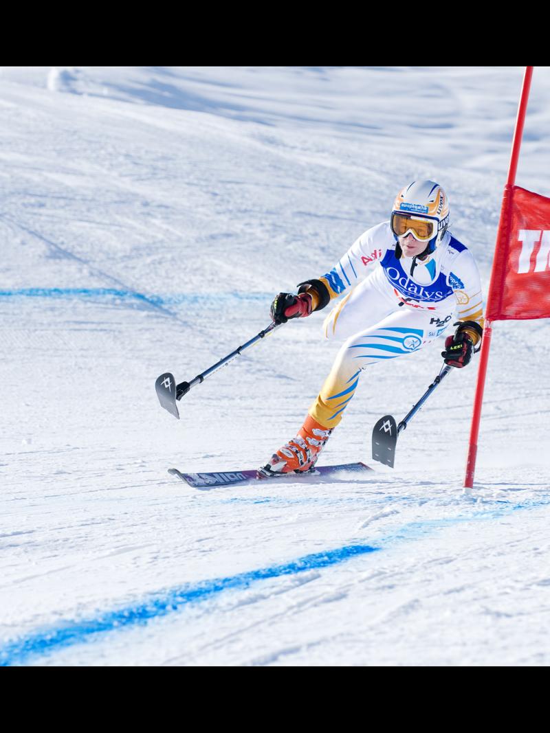 IPC Alpine Skiing Europa Cup in Tignes France. 