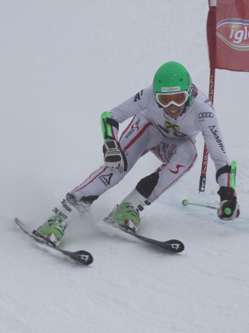 Austria's Markus Salcher competing in the 2011-12 ski season