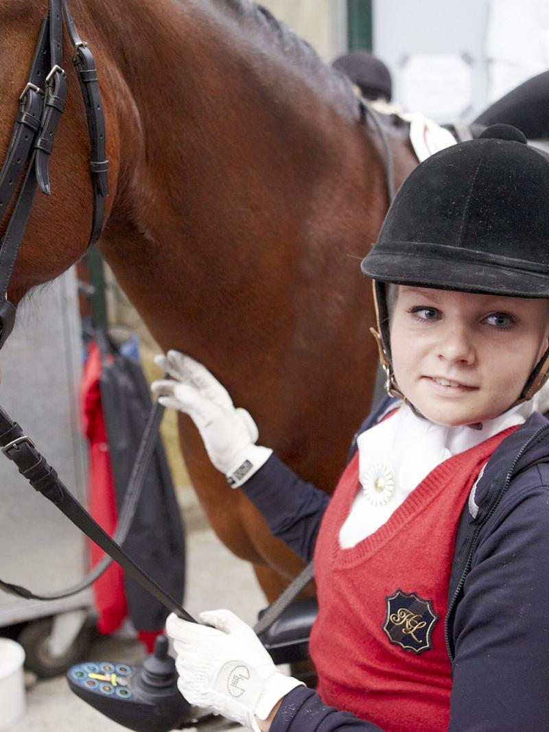 Stinna Kaastrup and her horse