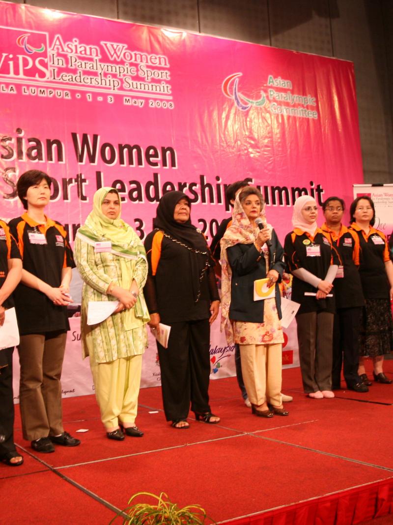 2008 Asian Women in Paralympic Sport Leadership Summit in Kuala Lumpur, Malaysia