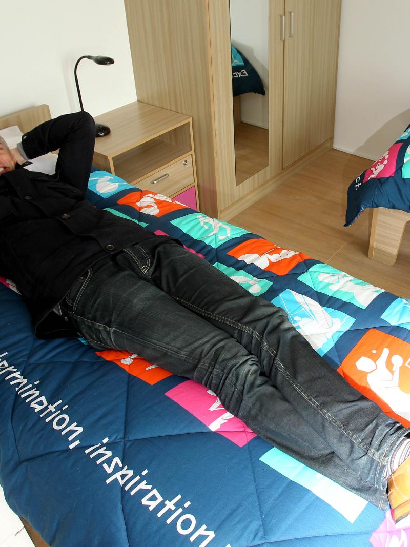 Man on a bed