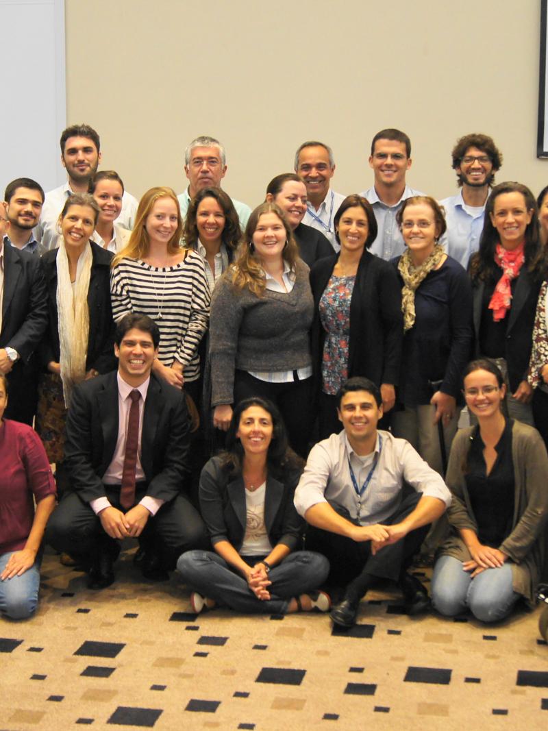 A group picture of World Academy of Sport's member in Rio