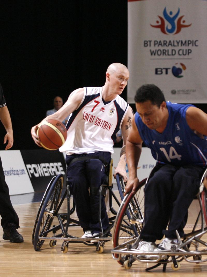 Great Britain's Terry Bywater in action at the 2011 BT Paralympic World Cup