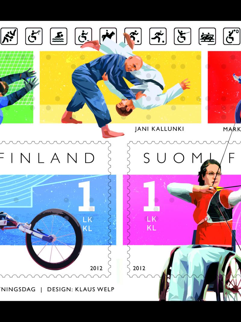 Stamps with Leo-Pekka Tähti and Saana-Maria Sinisalo