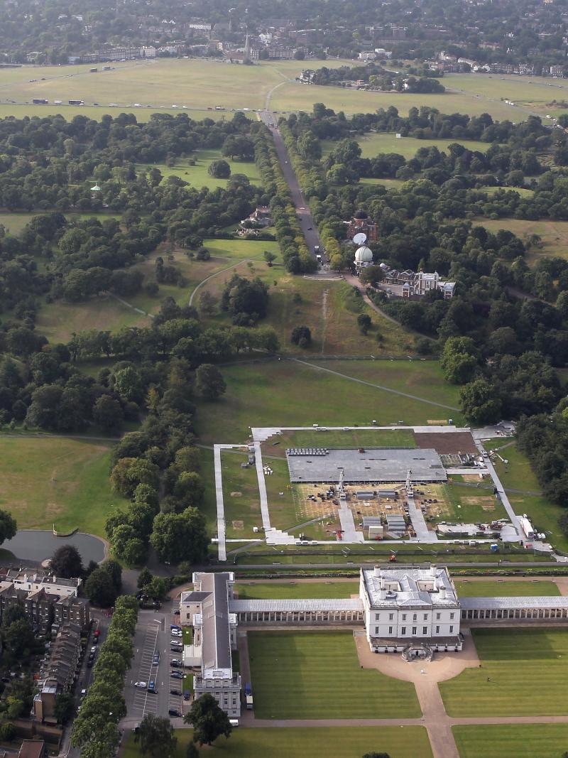 Aerial view of a park (Greenwich Park)