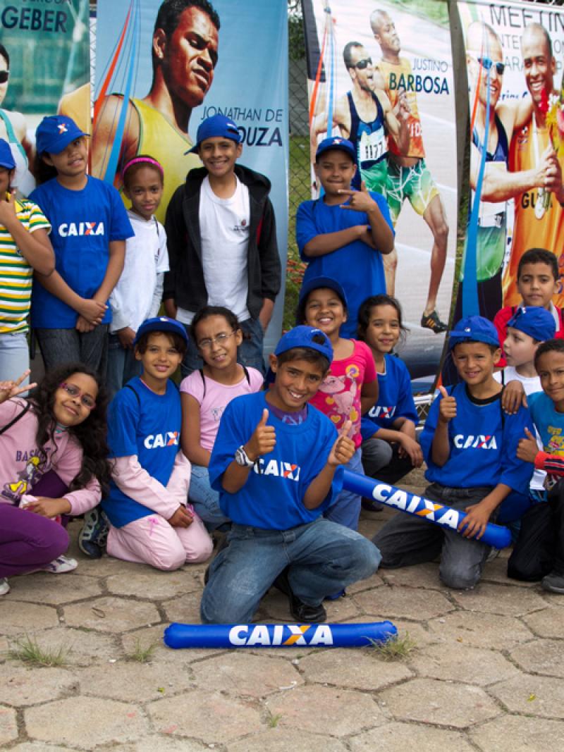 Kids from social programmes invited by Brazil’s sponsor to cheer for athletes