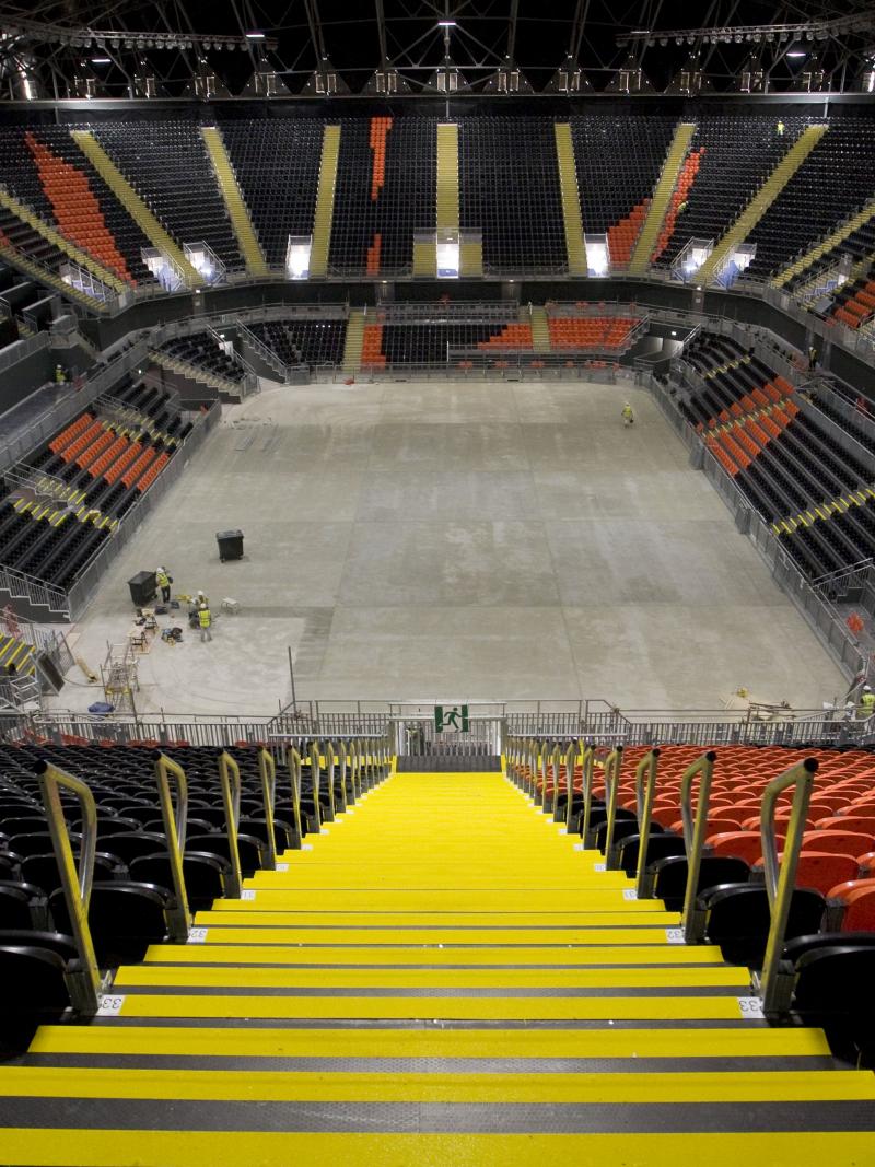 Interior of Basketball Arena