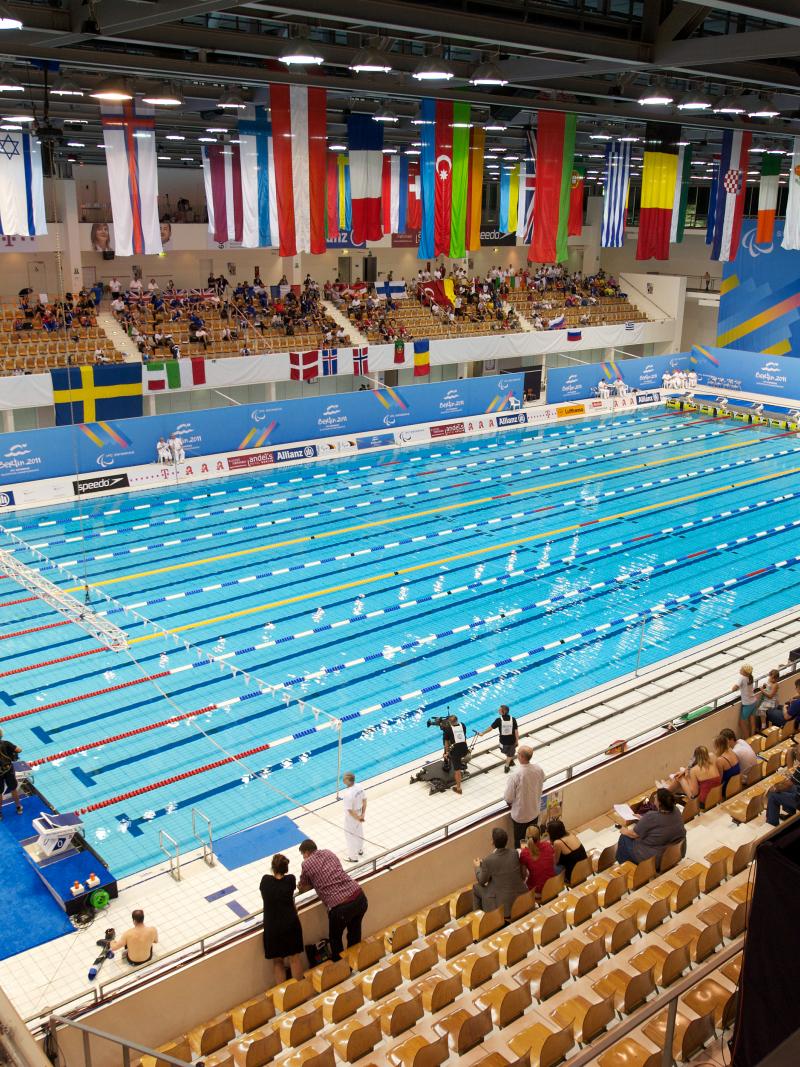 A picture of a pool