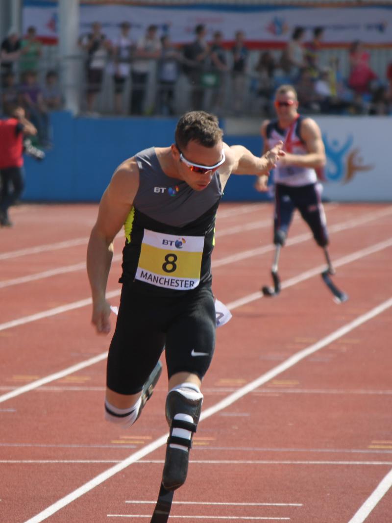 Oscar Pistorius at BT Paralympic World Cup