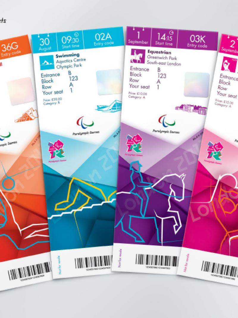 A picture of ticket designs