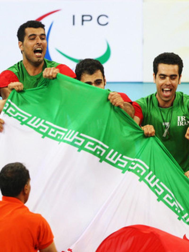 Iran's men's Sitting Volleyball team