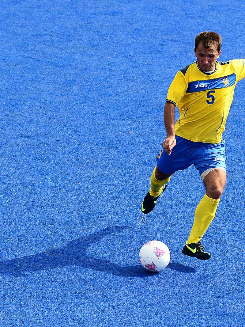 Ukraine's 7-a-side footballer Anatolii Shevchyk at London 2012