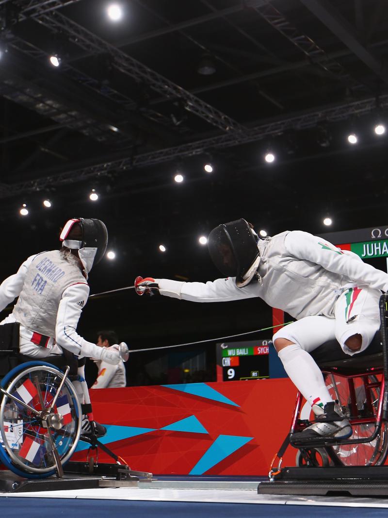 Wheelchair fencing