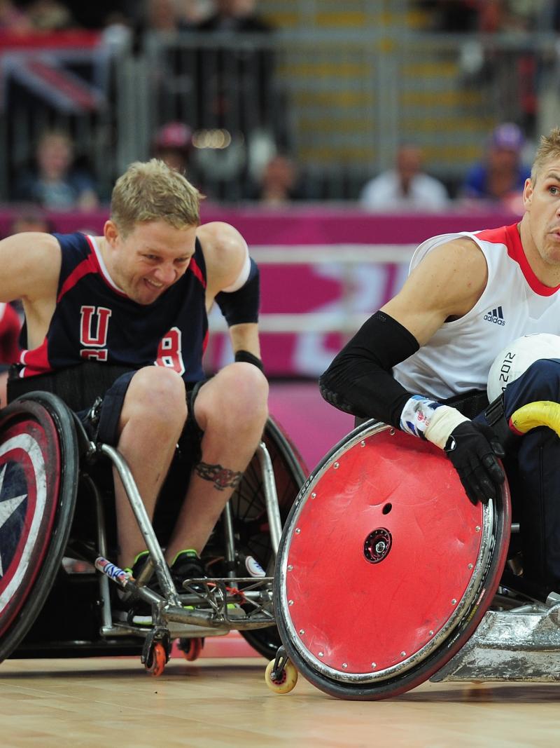 USA-England wheelchair rugby