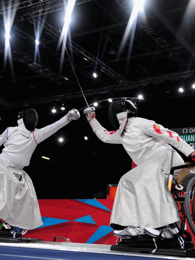 Wheelchair fencing