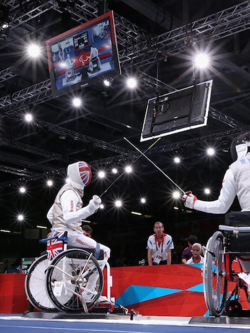 Wheelchair fencing