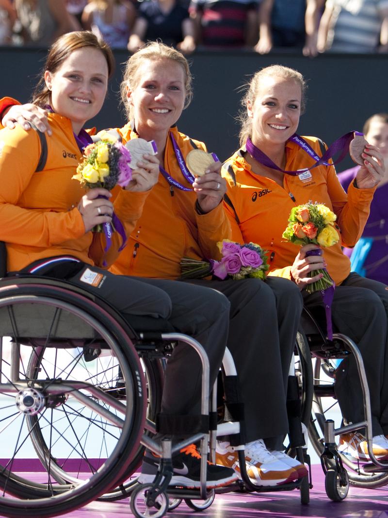 Esther Vergeer, Aniek van Koot and Jiske Griffioen