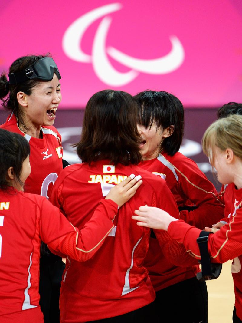 A picture of women celebrating their victory