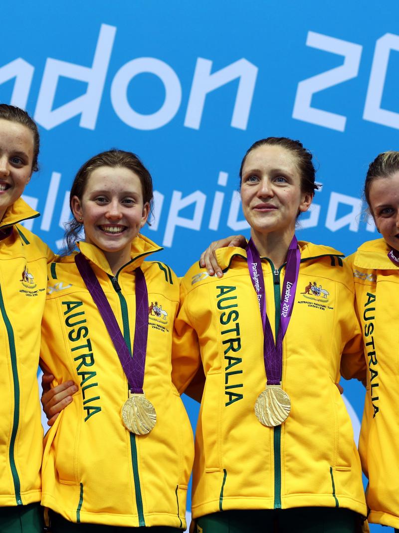 Australia women's 4x100m medley relay 34 points