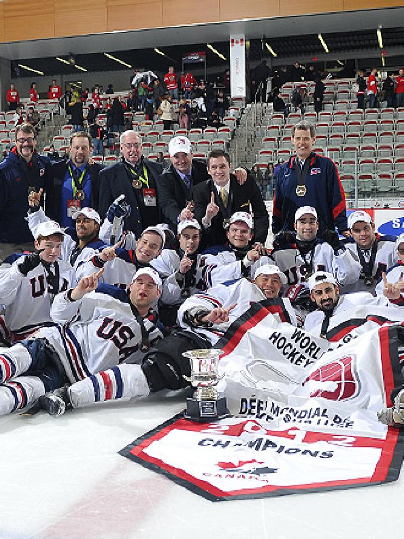 USA ice sledge hockey team