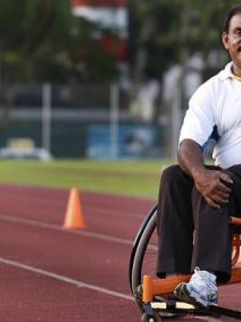 The face of Paralympic Sport in Singapore Frankie Thanapal Sinniah has died aged 61