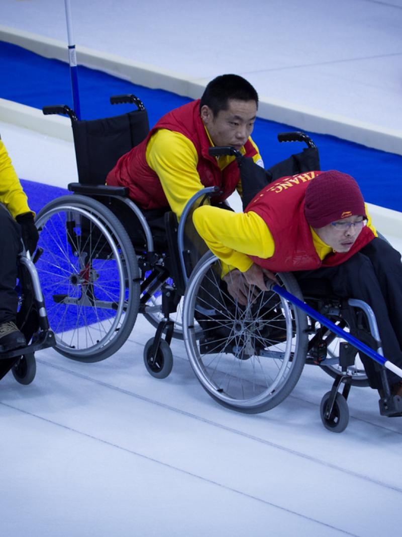 China wheelchair curling team