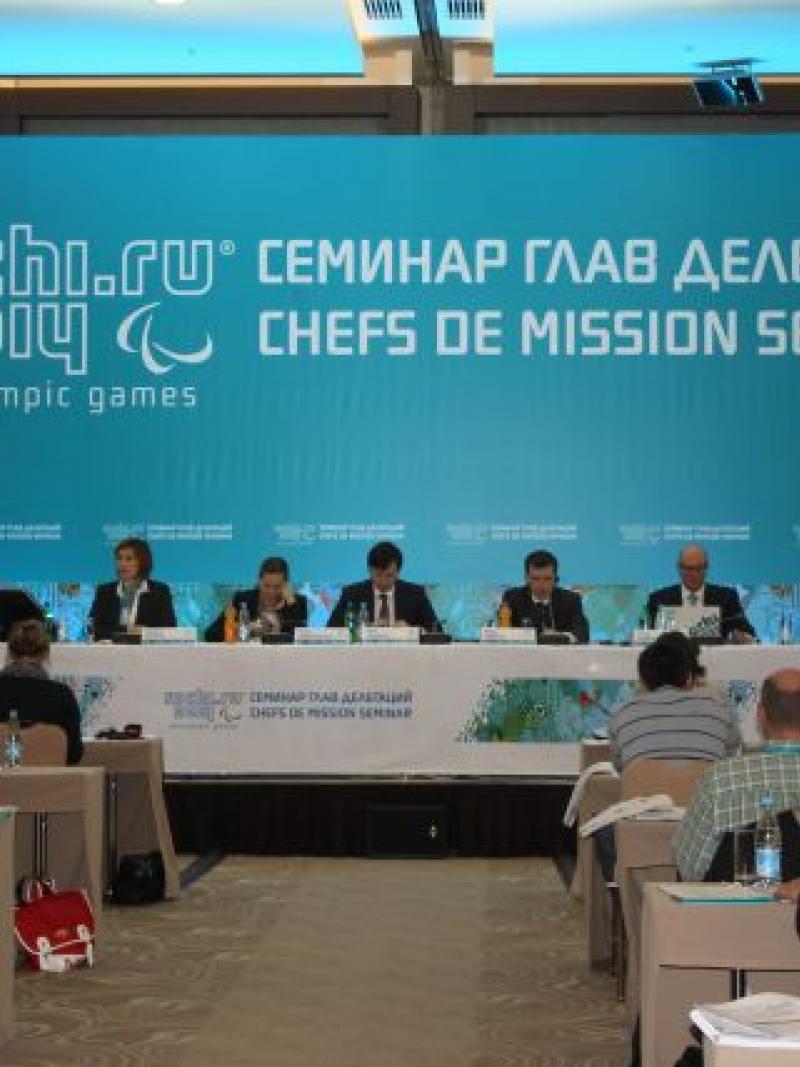 Sochi 2014 Chefs de Mission Seminar
