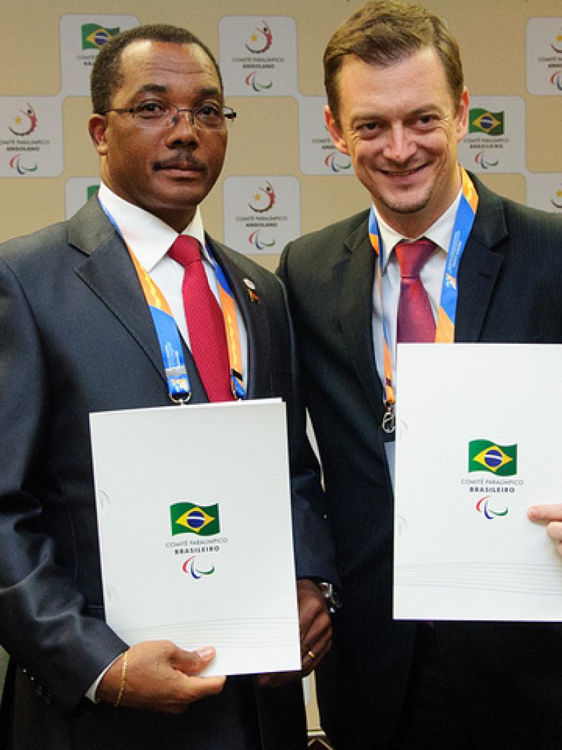 Leonel da Rocha Pinto and Andrew Parsons