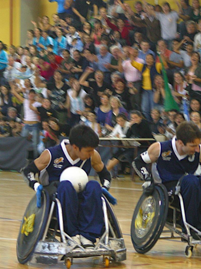 Hopeful argentinian players at the national wheelchair rugby championships