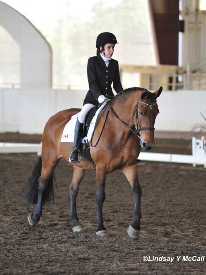 Canadian rider Robyn Andrews on her horse called Fancianna