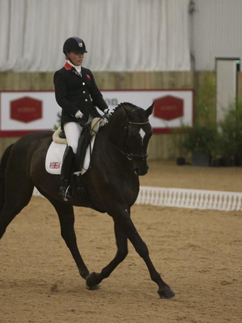 Sophie Wells in a dressage competition