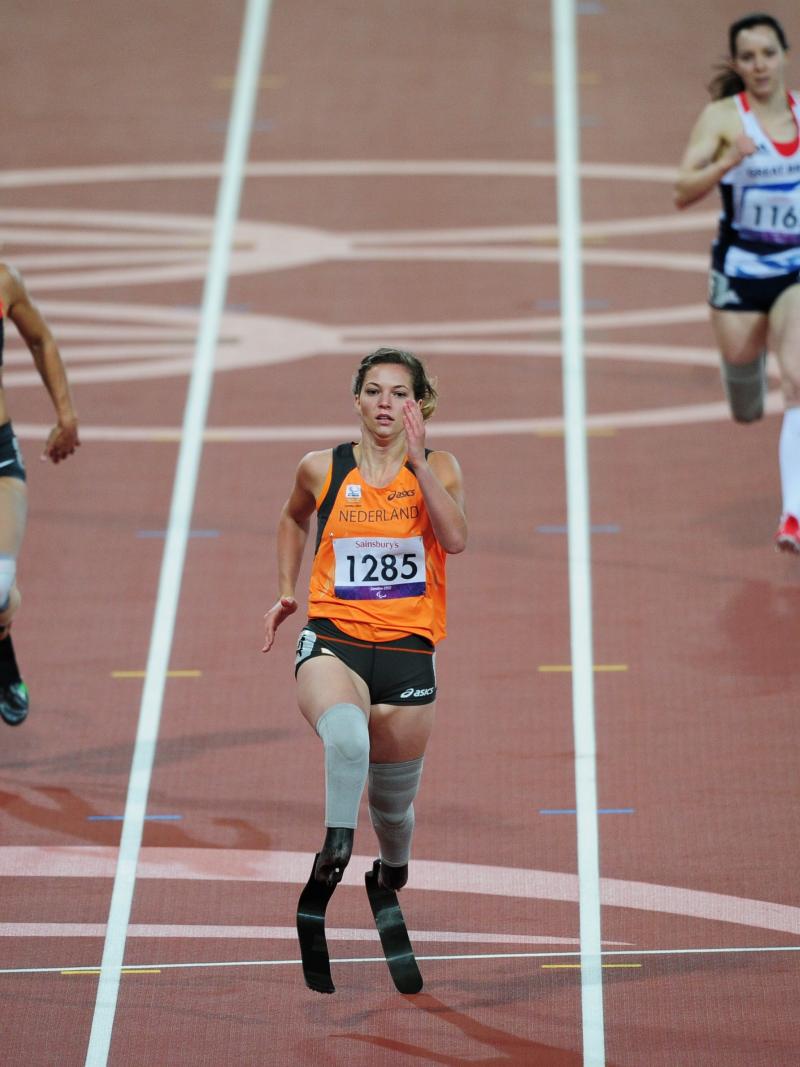 Marlou Van Rhijn of Netherlands at the London 2012 Paralympic Games