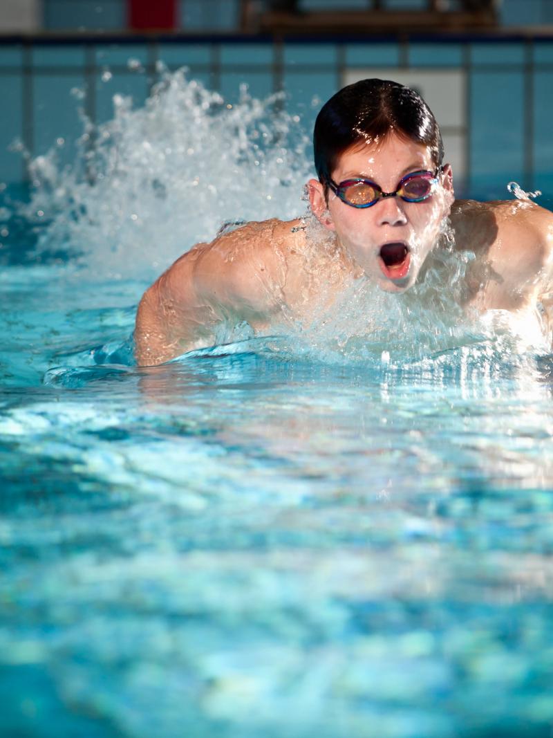 Jesse Reynolds in training