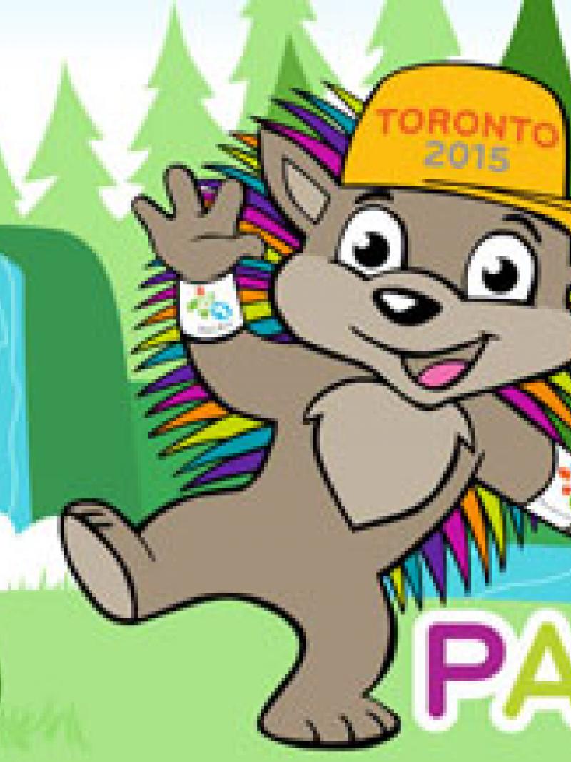 Pachi, the visually impaired mascot for the Toronto 2015 Pan American and Parapan American Games