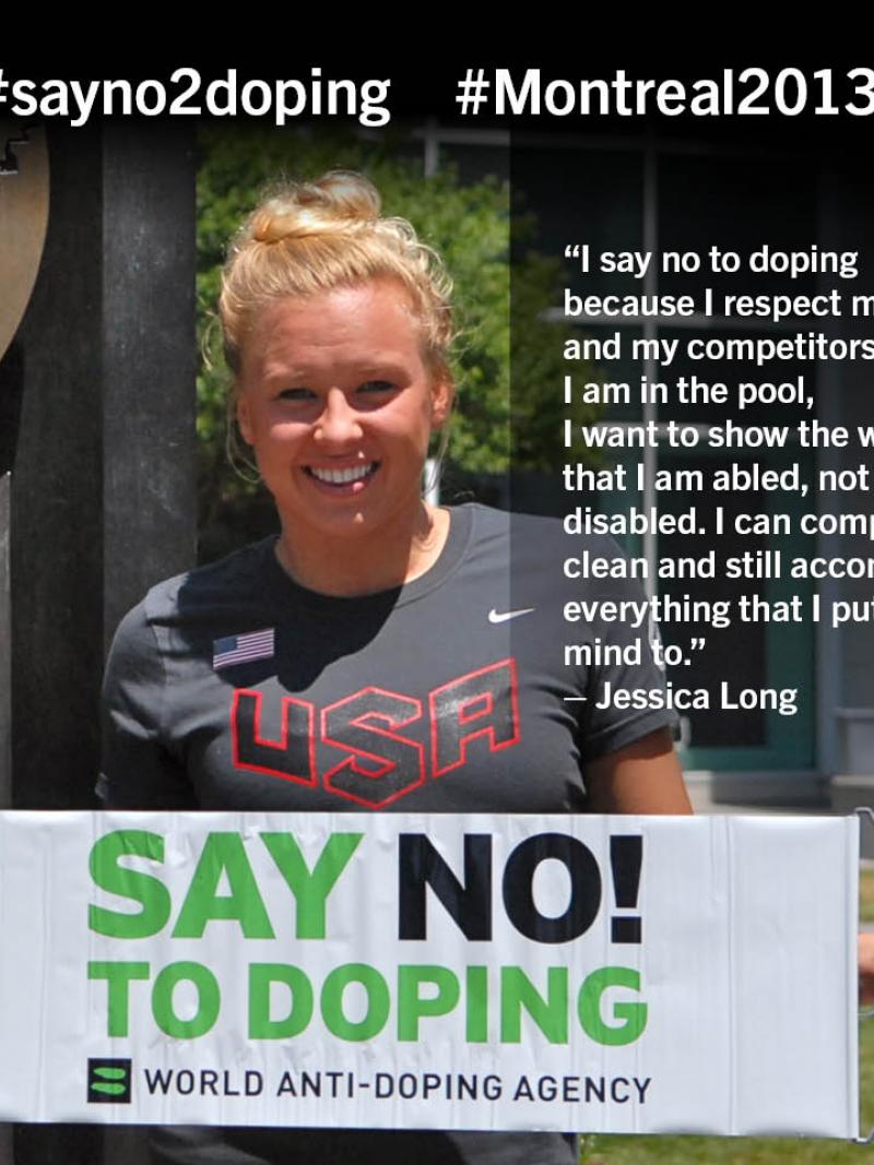 Jessica Long says NO! to Doping