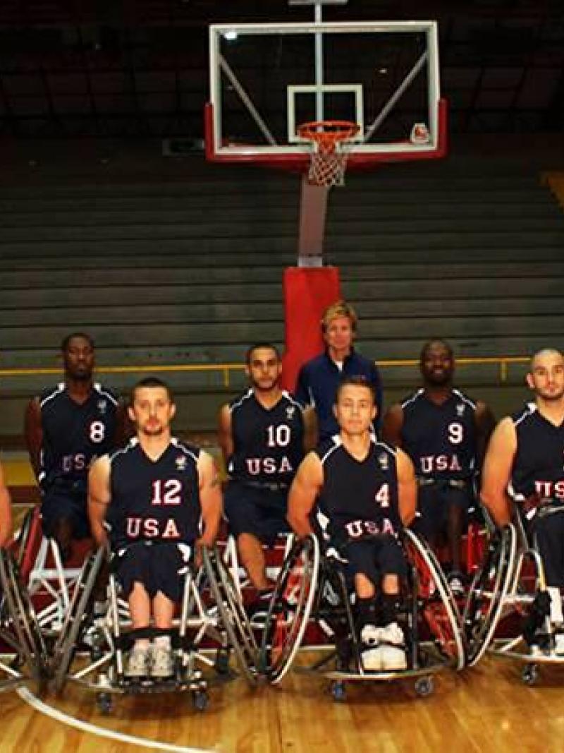 USA men's wheelchair basketball team
